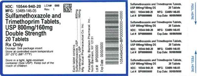 Label 800-160mg 20ct (Label Smz And Tmp Ds Tabs 800mg 160mg Bpi(10544 940 20) Mutual(53489 146 05) Rev1)
